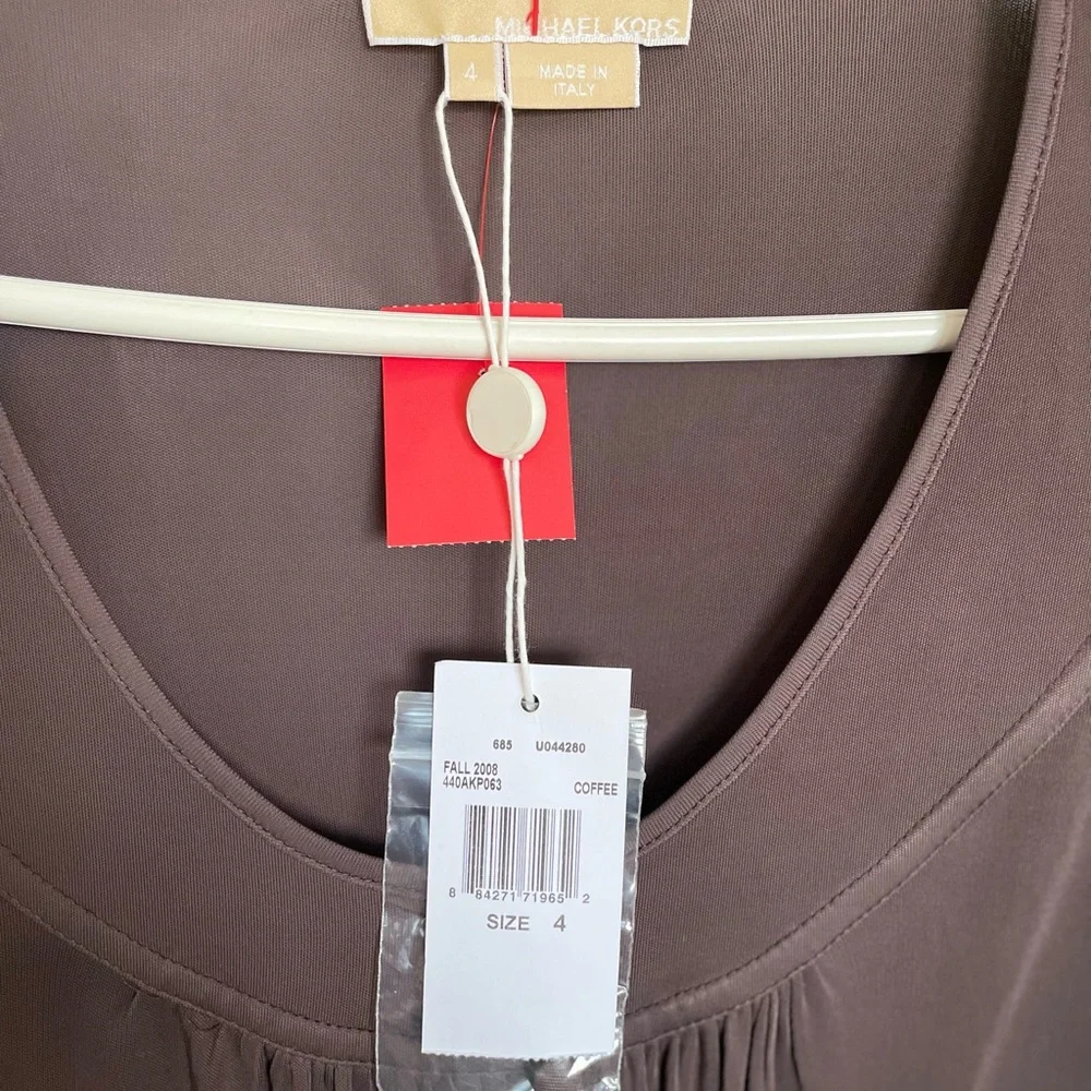 Michael Kors A-Line Scoop Neck Dress - Size 4 - Picture 5 of 16